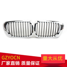 适用宝马3系E46 2门 98-01年前杠黑色半电镀中网改装进气格栅单线