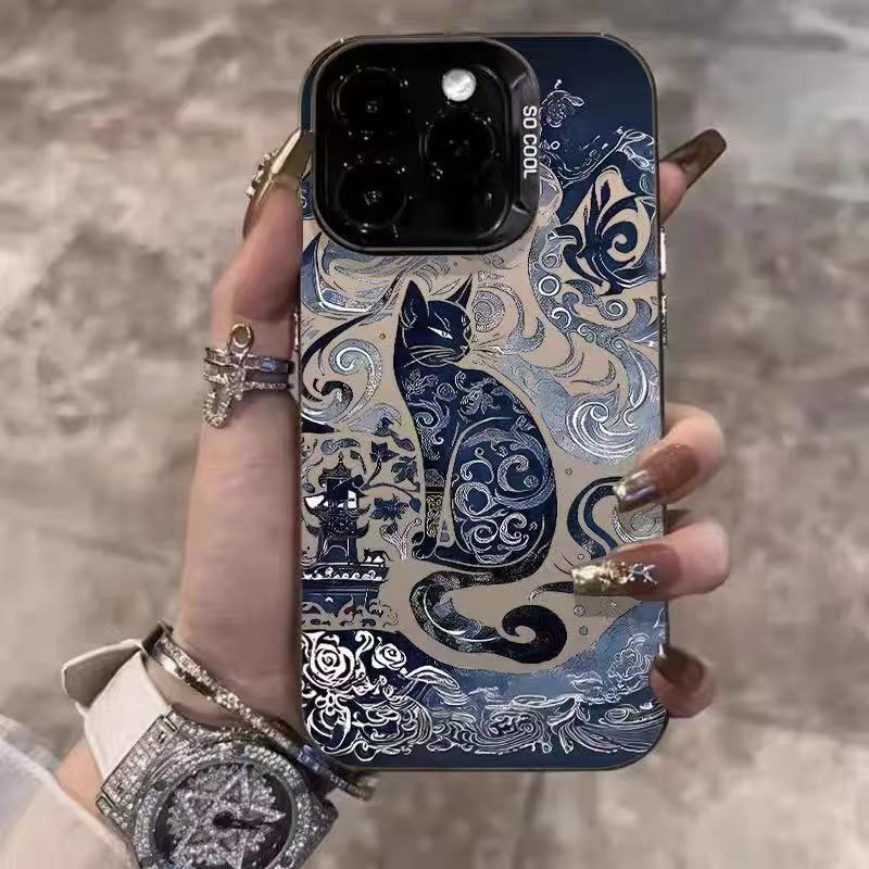 Nueva funda para teléfono con diseño de gato Tengtu para iPhone 17, compatible con Apple 15 Pro Max/16, a prueba de golpes, para 13 Pro/12/11/X.