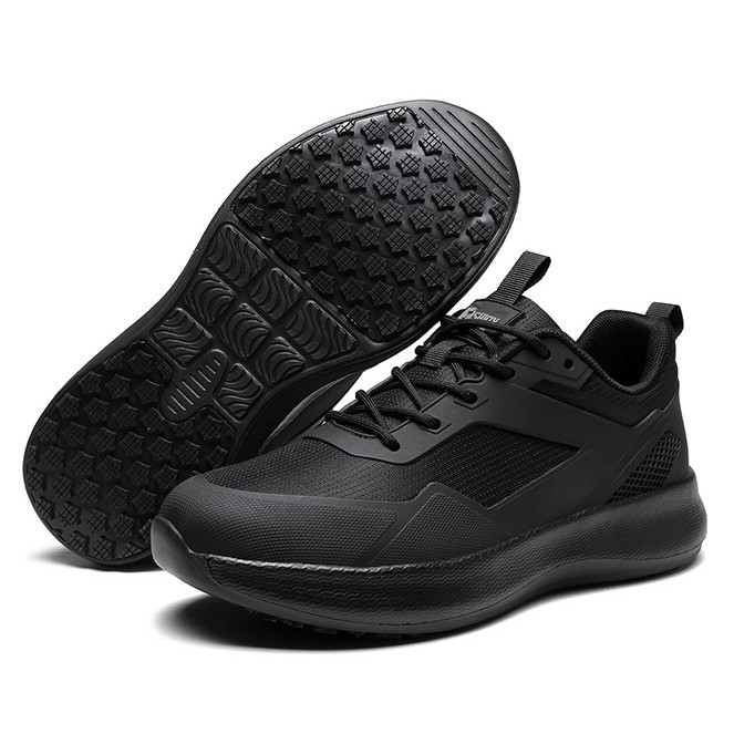 New Professional Chef Shoes for Men, Non-Slip, Waterproof, Oil-Proof, Soft-Soled, Black Kitchen Work Shoes for the Back Kitchen