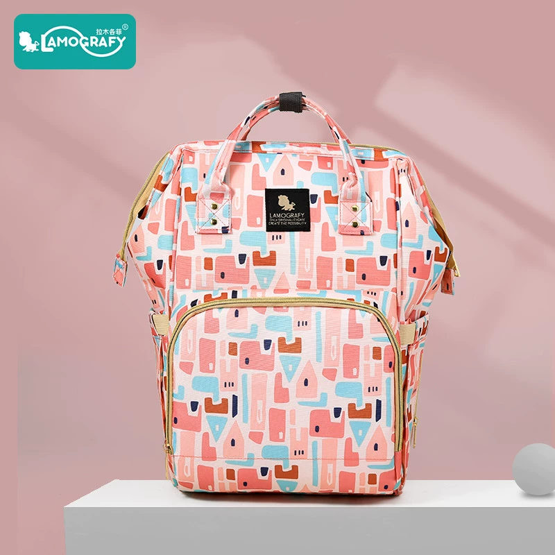 Сумка для мамы, легкий многофункциональный вместительный модный рюкзак для мам и малышей на прогулках, путешествиях, для бутылочек и подгузников.