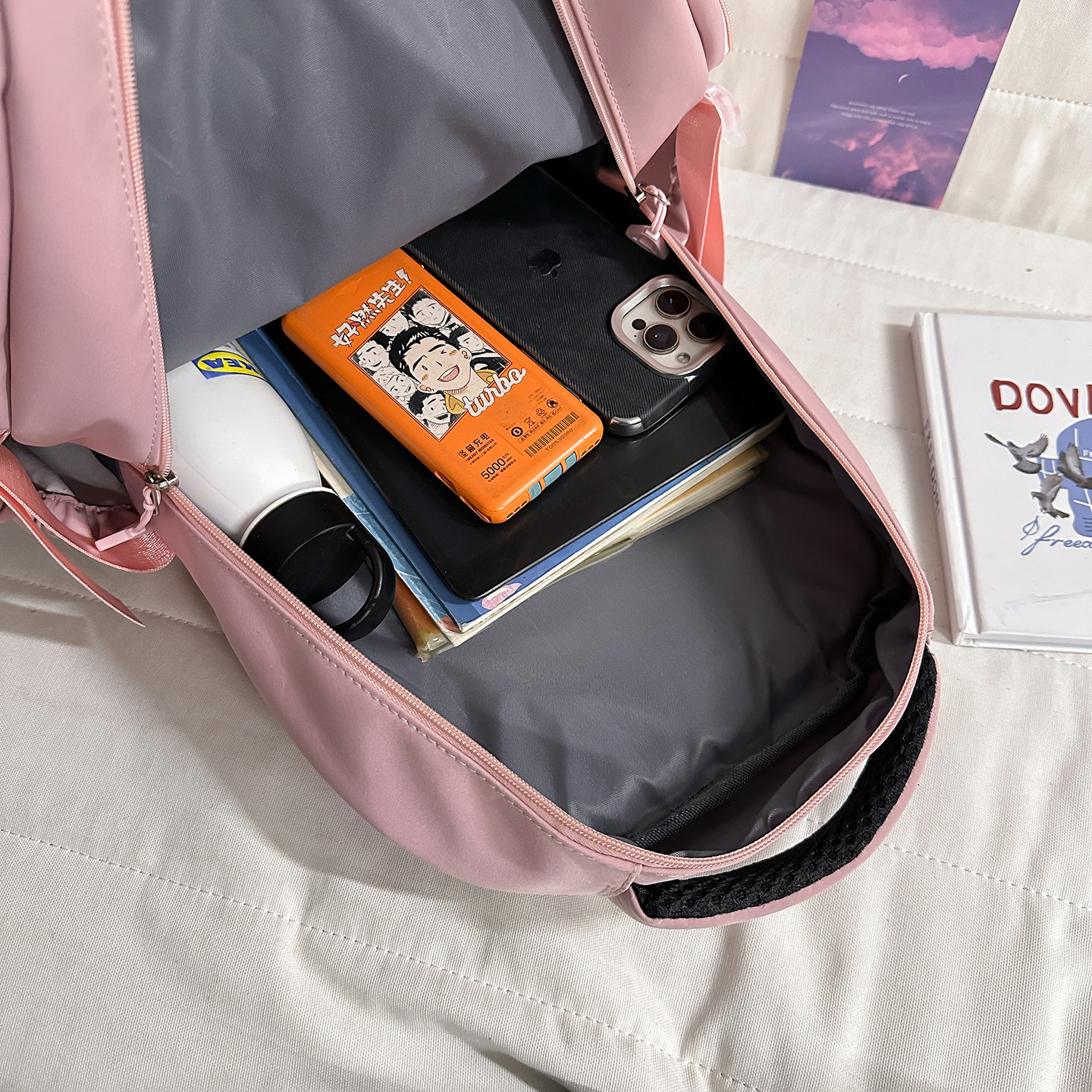 Mochila transfronteriza de gran capacidad para mujeres simple y ligera mochila de alta calidad para estudiantes de secundaria secundaria mochila de viaje ocio
