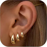Европейские и американские минималистские 18k настоящие золотые ушные круги высокого уровня сенсорные серьги модный темперамент