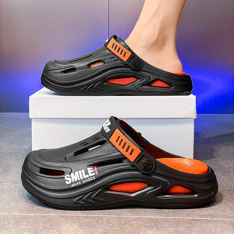 Zapatos con agujeros para hombres deportes de verano Baotou transpirable antideslizante juvenil al aire libre rafting tallas grandes sandalias de playa 4546