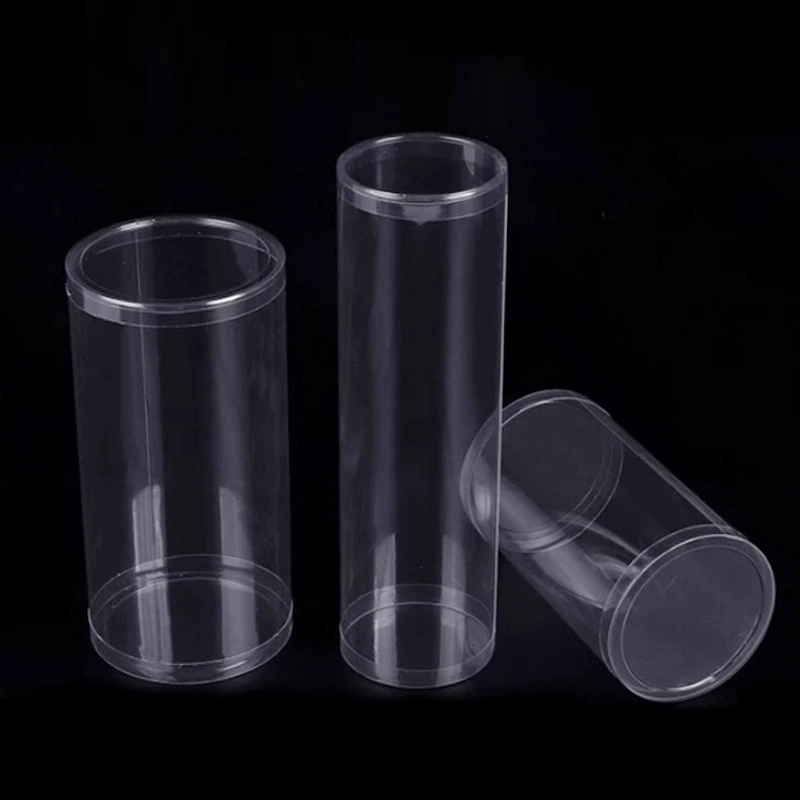 производитель прозрачных цилиндров из ПВХ, оптовая продажа, крышка блистера для домашних животных, круглая упаковочная бочка, бочка с закатанным краем, пластиковая бочка