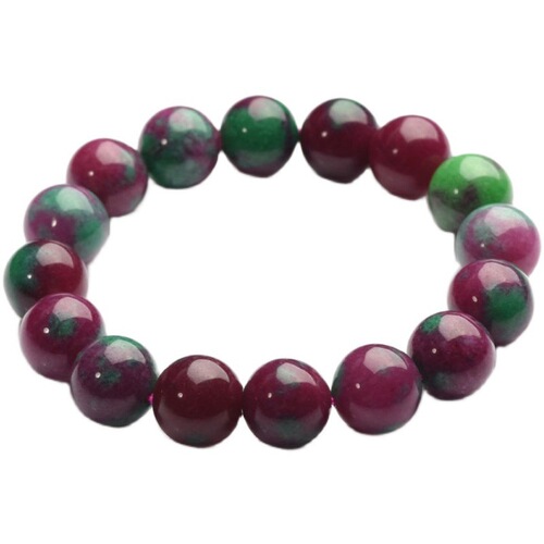 Red and Green Jewelry Bracelet South African Shu Kulai Single Circle Bracelet Purple Sakura Suji Stone Female Gemstone Jewelry Live Source