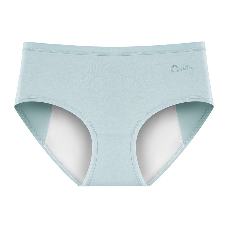 Pantalones fisiológico de algodón puro, bragas, algodón puro para mujer, entrepierna antibacteriana, período menstrual, pantalones de tía de seguridad a prueba de fugas, refrescante