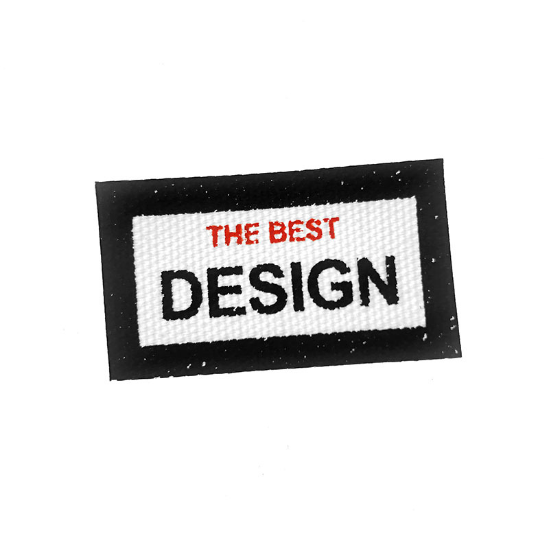 厂家现货服装领标织唛高密度布标简约男女服饰商标水洗标