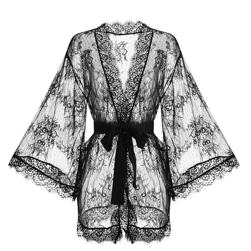 sexy lace bathrobe