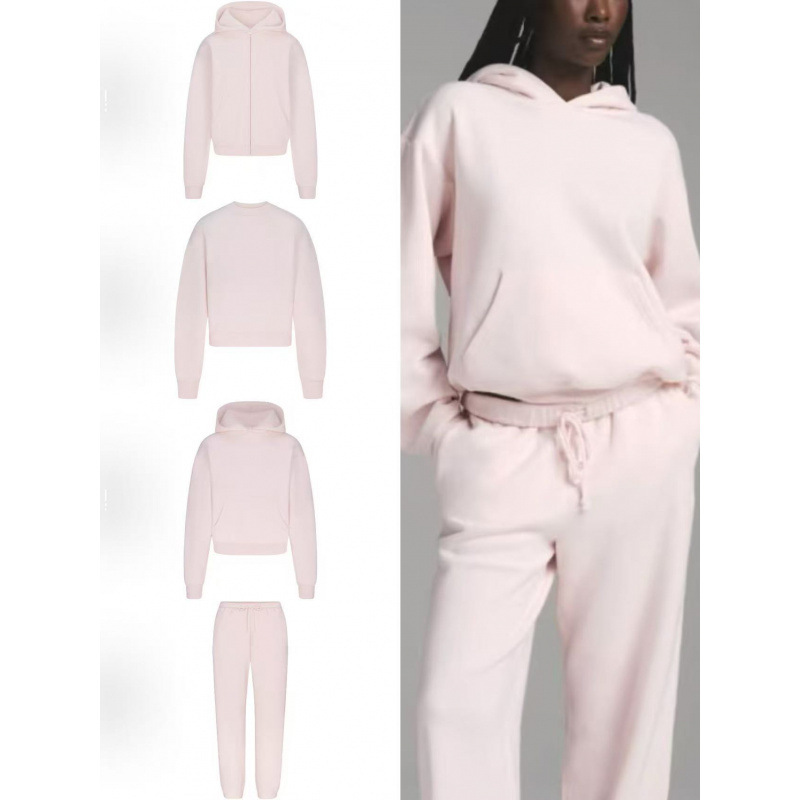 Skims Kardashian Light Pink Series Embossed Letter Hooded Sweatshirt Round Neck Jacket Jogger Pants Sweatshirt Fleece Jacket Skims Kardashian Light Pink Series Embossed Letter Hooded Sweatshirt Round Neck Jacket Jogger Pants Sweatshirt Fleece Jacket