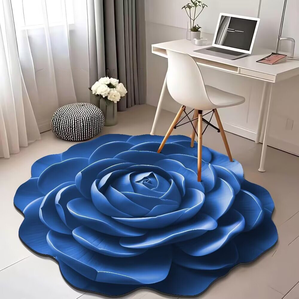Luz de lujo 3D visualización floral alga barro alga alfombra decoración alfombra de secado rápido absorción de agua dormitorio alfombra de cama antideslizante