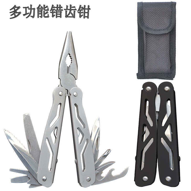 现货多功能刀钳不锈钢折叠尖嘴钳组合工具钳户外便携应急组合工具