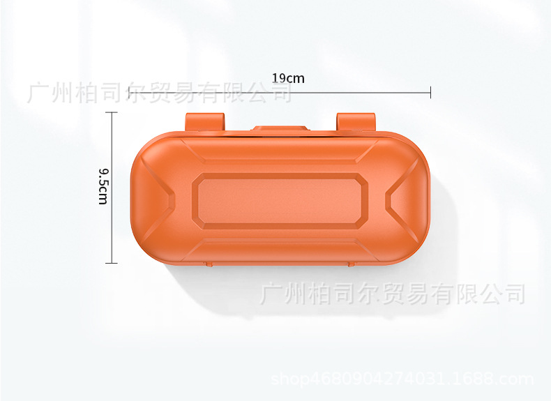 Cross-Border New Model Car-Mounted Push-Type Glasses Case, In-Car Sun Visor Card Storage, Sunglasses, Car Glasses Clip Accessories