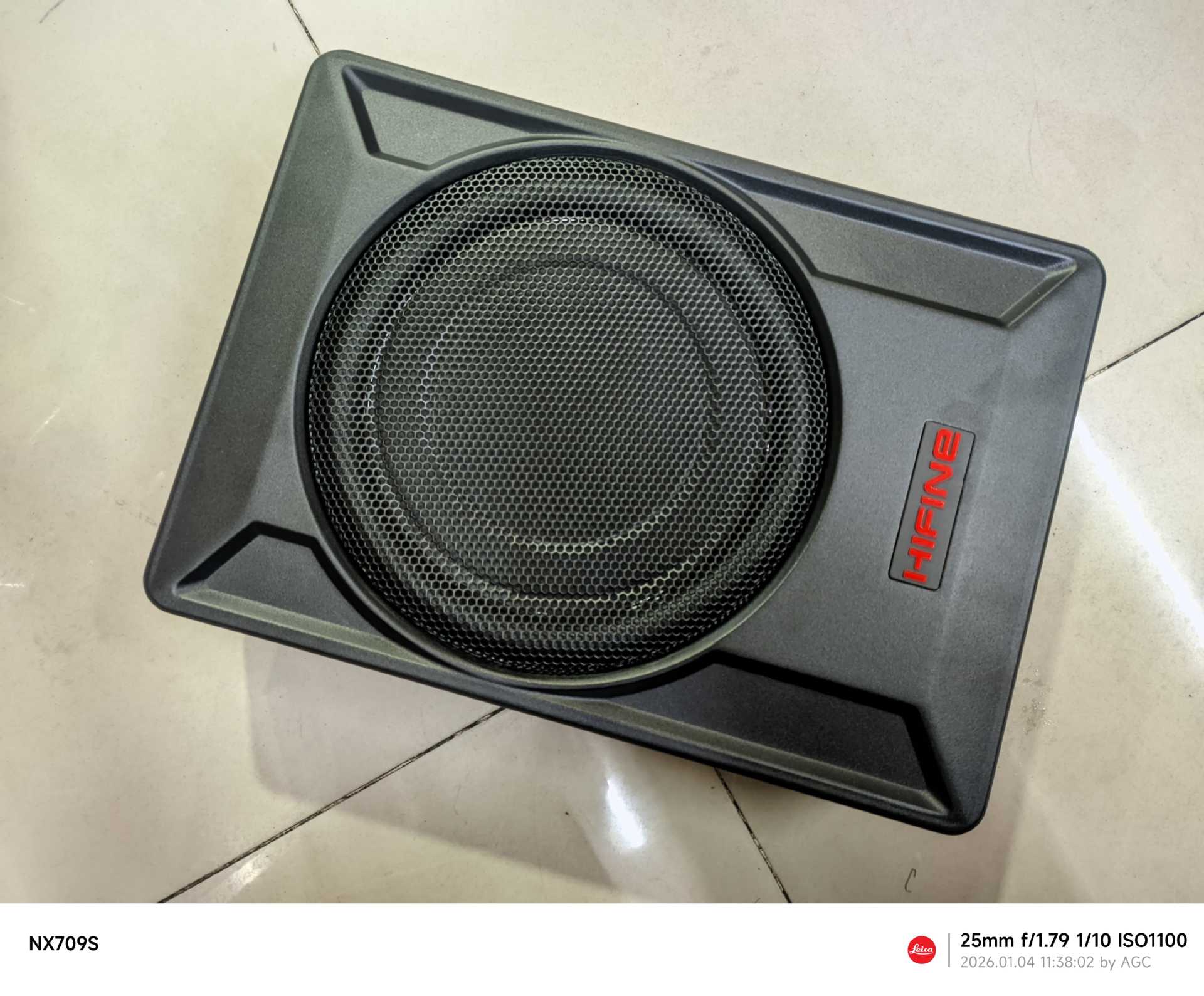Hifine Car Subwoofer with Super Bass and High Power, 10inch Active Ultra-Thin Seat Audio System Modification