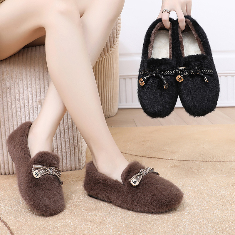 2024 winter new fashion mom cotton shoes thickened and velvet casual…