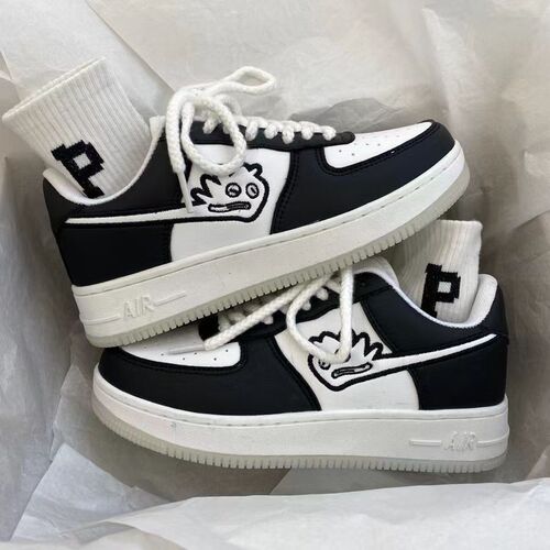 Summer and Spring Instagram Style Little Monster White Women's Ulzzang School Thicker Sole Casual Sports Sneakers Trend