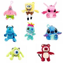 日系可爱毛绒挂件书包公仔海绵宝大星公仔玩具钥匙扣玩偶娃娃
