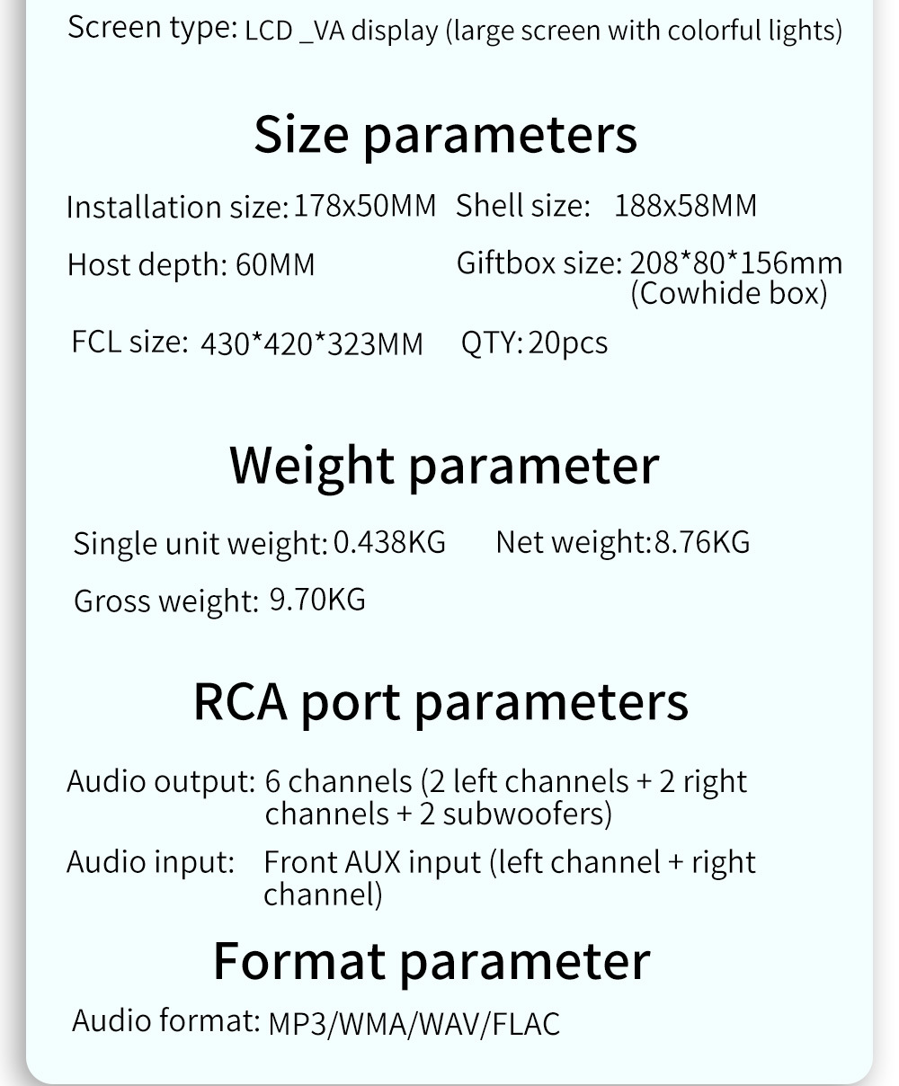 12V Single-Cylinder Short Mp3 Fm Radio Car Dual Bluetooth USB Player Mobile Phone Intelligent Positioning to Find the Car