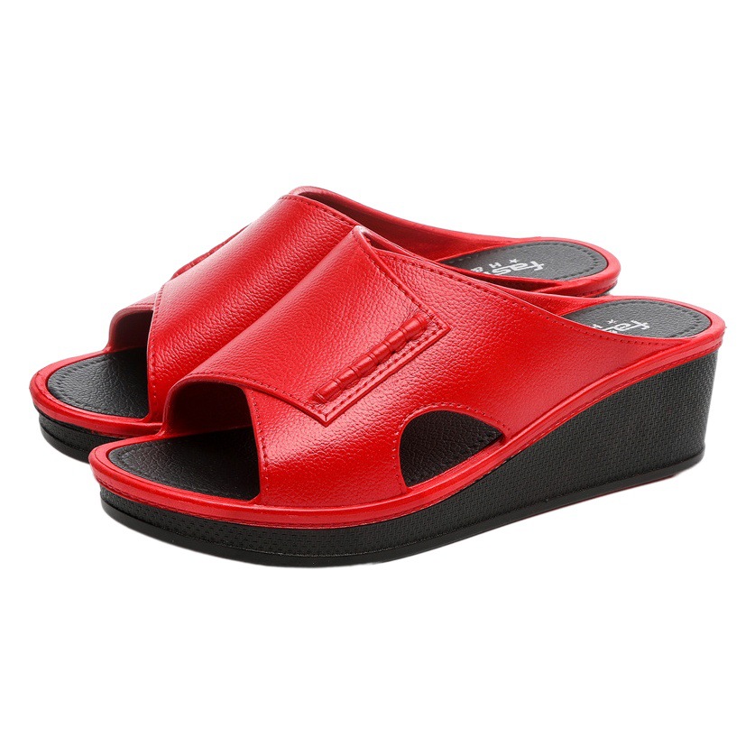 2026 Summer Wedge Platform Waterproof High-Heeled Slip-On Sandals for Women, Versatile New Style