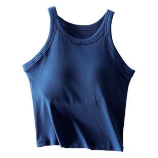 Modal Women's Vest with Chest Pad Summer Thin Non-rimmed Bra-free Inner Base Home Clothes for Outer Wear
