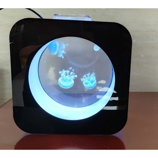 Mini Fish Tank Crystal Sea Red Moon Sea Birthday Jellyfish Valentine's Day Gift Moon Tank Live Ornamental Living Pet Desktop