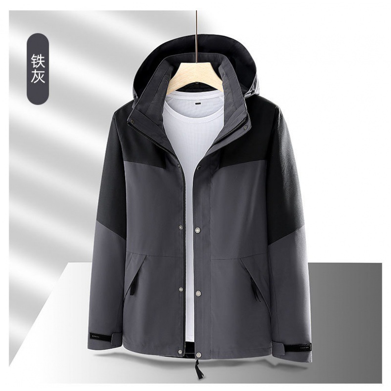 Tienda en línea primavera y otoño caliente a prueba de viento impermeable al aire libre chaqueta de montaña para hombres y mujeres un solo traje de asalto 9188