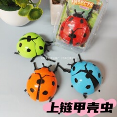 跨境上链瓢虫仿真动物发条乐趣玩具创意甲壳虫解压减压小玩具批发