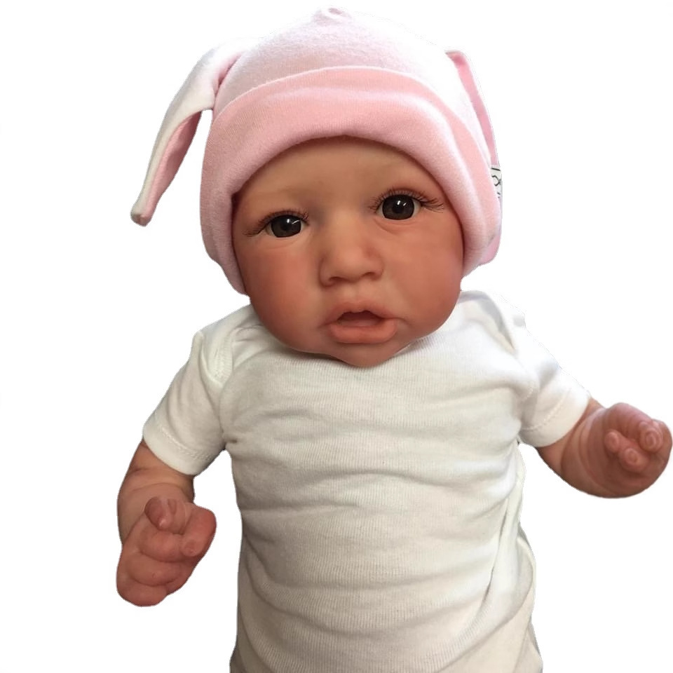 22 pulgadas reborn Saskia simulación bebé renacido muñeca de una sola pieza de suministro de comercio exterior WISH