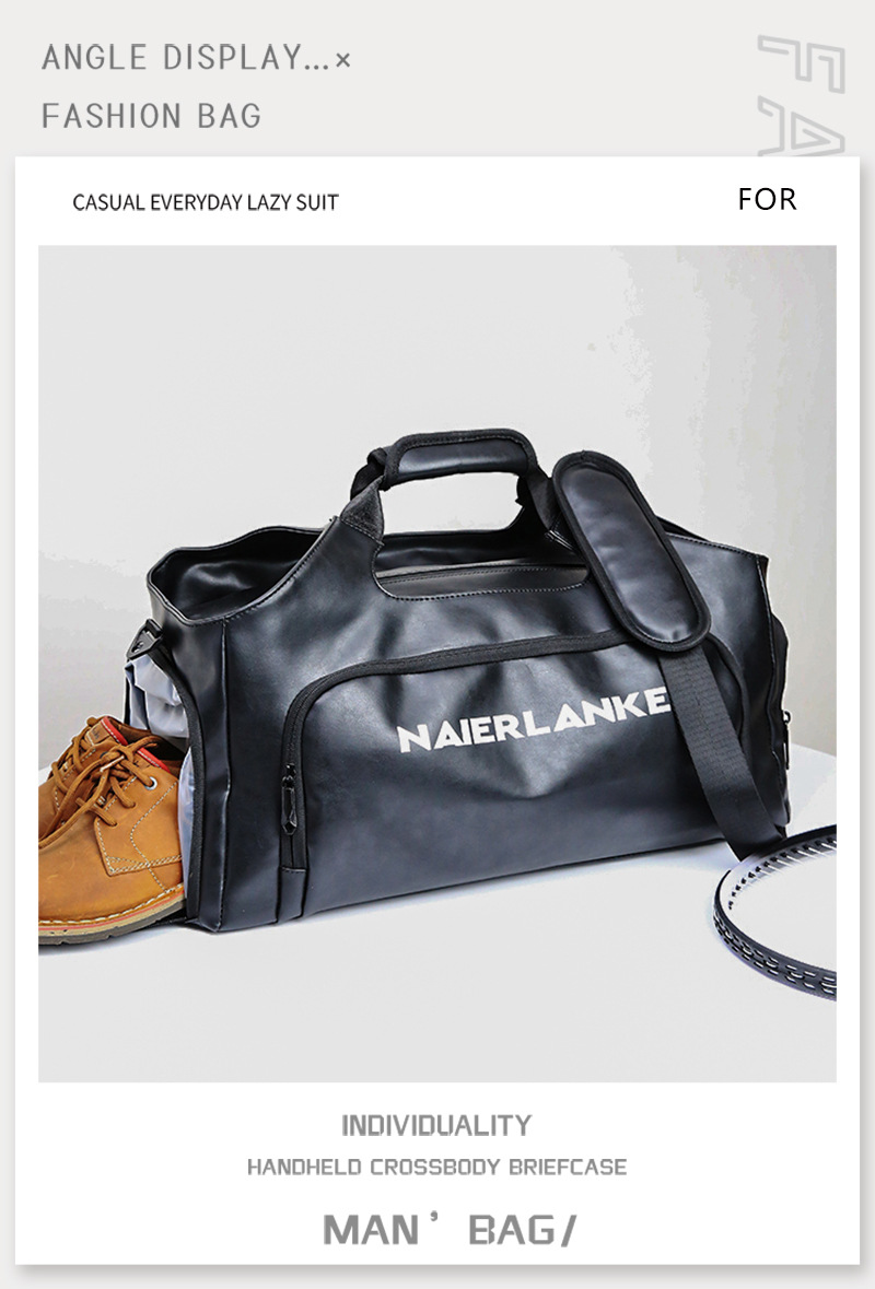 Sac de voyage grande capacité avec compartiment chaussures_voghion.com