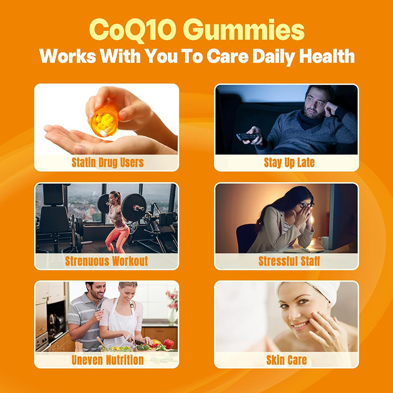 2025新型コエンザイCoQ10グミCoenzyme Q10 gummy爆漿サンドイッチグミ現物卸売り|undefined
