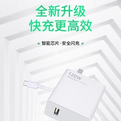 批發適用120W氮化鎵充電器插頭紅米K40小米11/12手機67W極速閃充