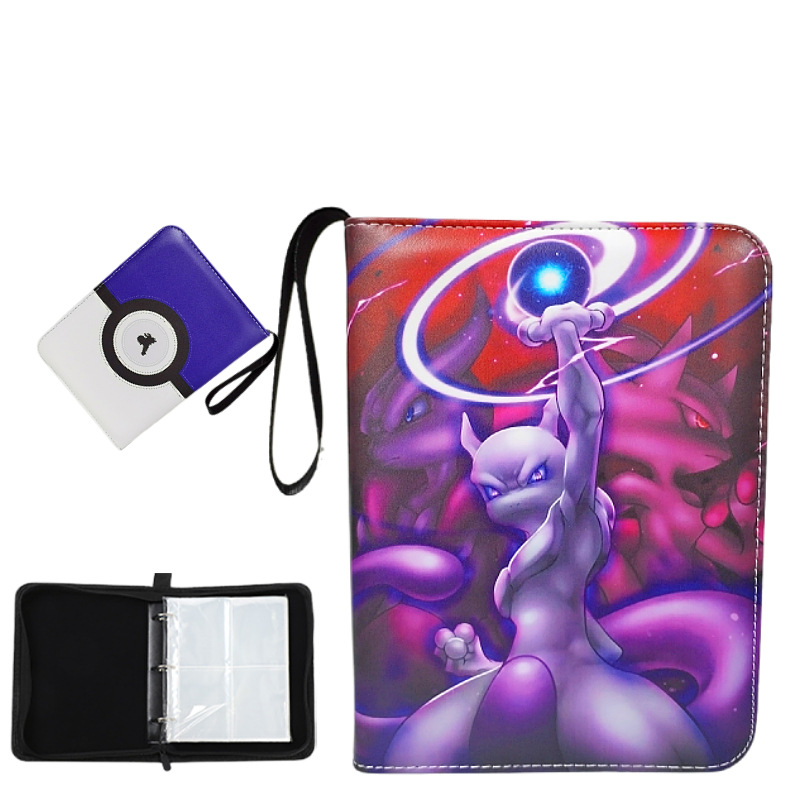 FUENTE fabricante en stock suministro baokemeng juego tarjeta colección libro Magic Baby Tarjeta de cremallera libro de almacenamiento