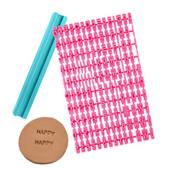 活字英文字母數字符號餅乾印章模具郵票印章餅乾壓模 蛋糕裝飾模