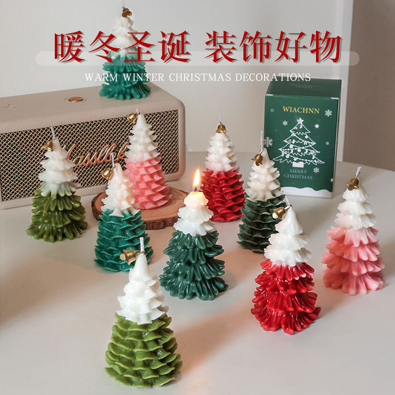 Árbol de Navidad de simulación, velas de aromaterapia, adornos, fragancias, recuerdos, caja de regalo creativa, regalo de Navidad, decoración de Navidad
