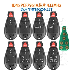 Jeep Dodge Chrysler 13 modelləri üçün yarı-ağıllı Gq4-53T pult açarı Pcf7961A 433Mhz