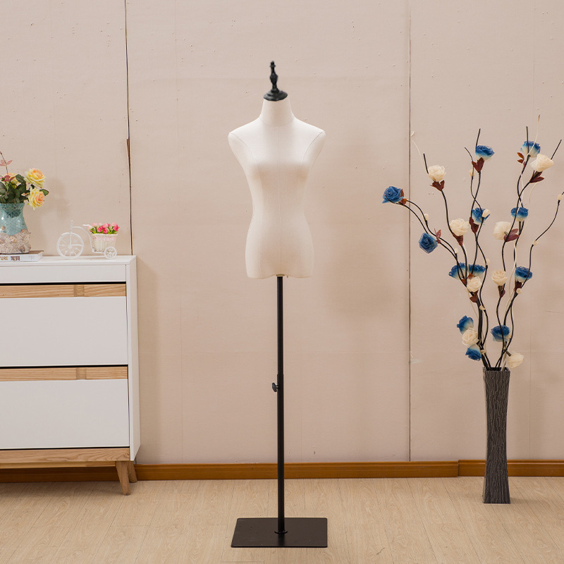 Modelo accesorios mujer medio-longitud tienda de ropa ventana molde marco galvanoplastia base de hierro de oro cabeza de alambre de pie modelo marco maniquí