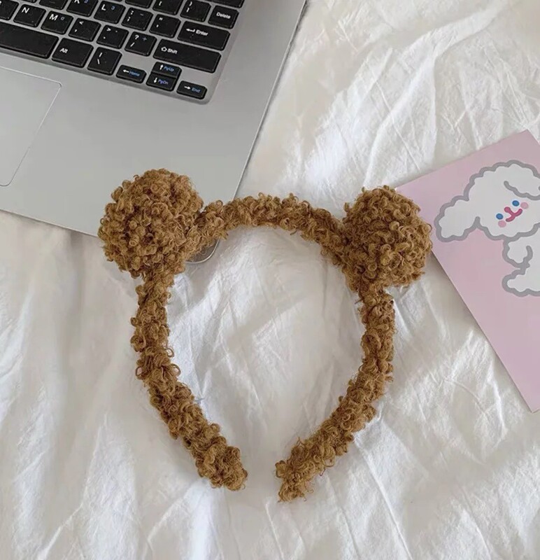 卡通洗脸毛绒发箍发带女可爱卡通公仔显脸小压发发箍搞怪学生发饰|undefined