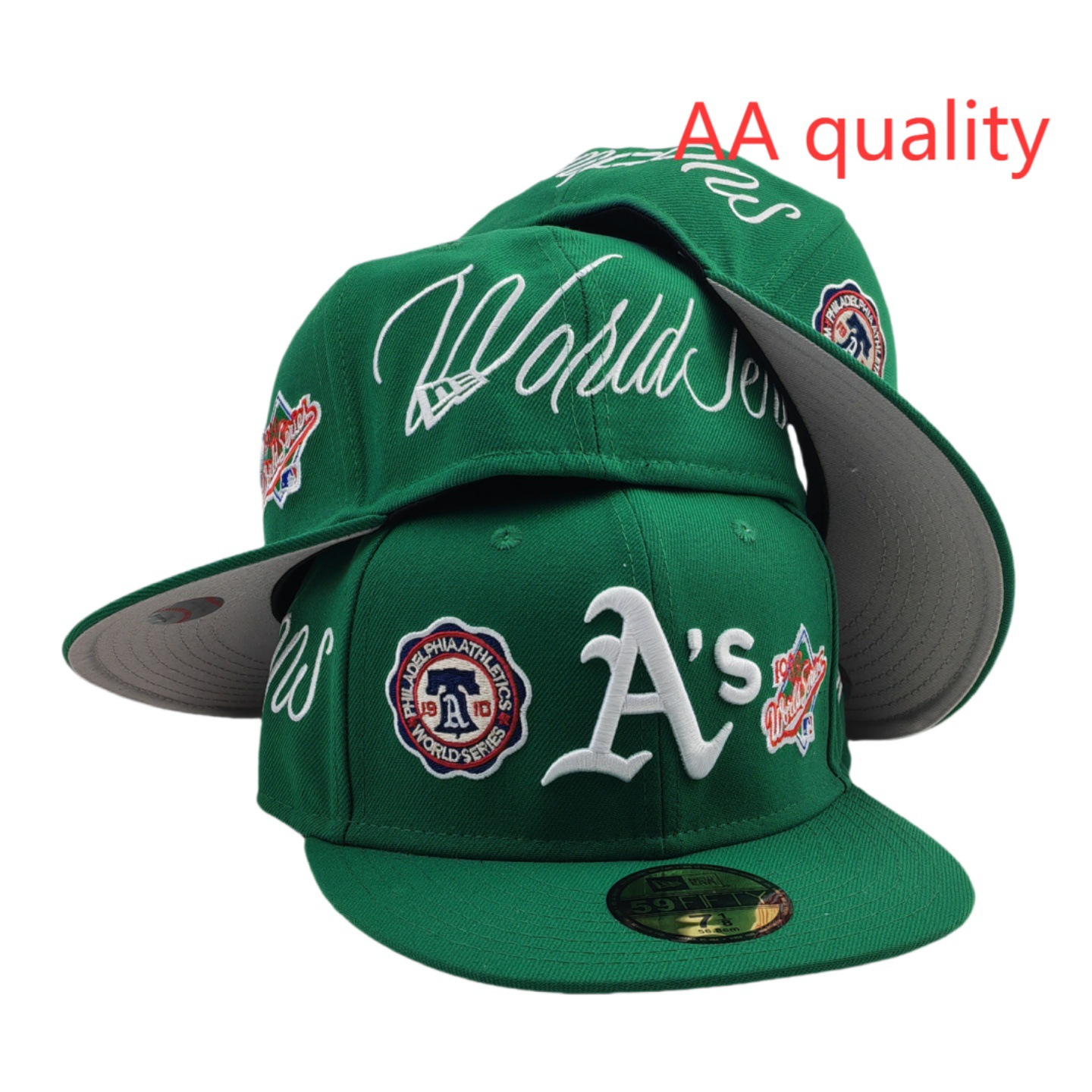 2025 nueva venta caliente exportación transfronteriza MLB gorra de béisbol AA patrón ala plana tamaño de moda sombrero de ala plana