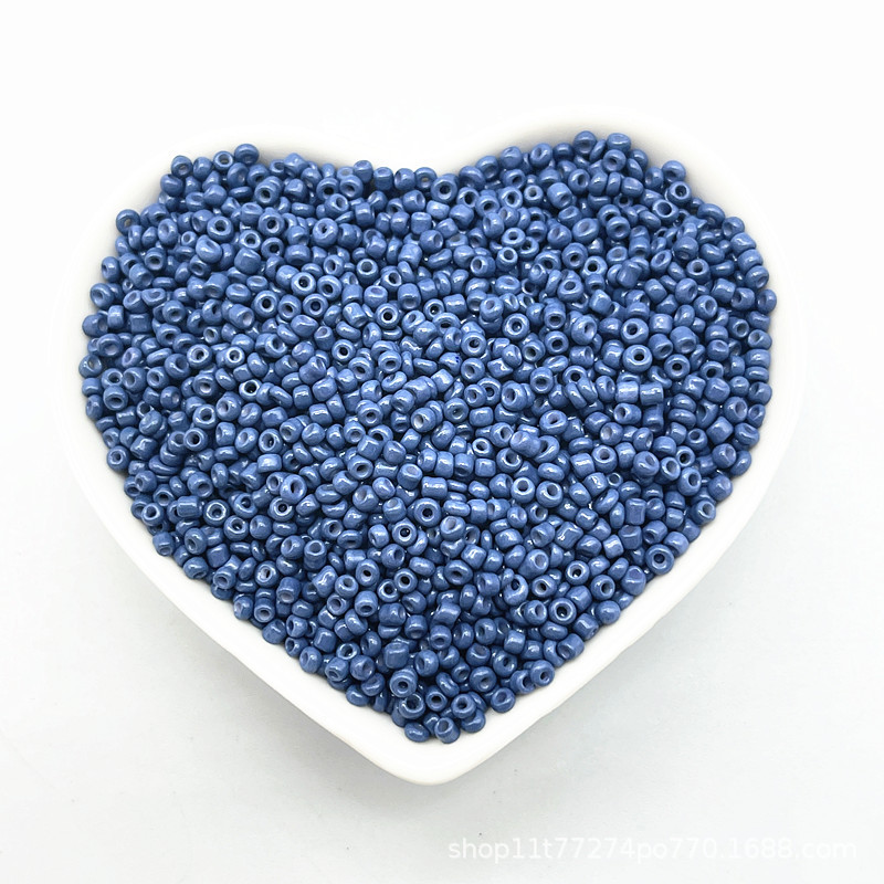 2/3/4mm color sólido vidrio pequeño arroz cuentas DIY hecho a mano collar pulsera joyería accesorios (15g un paquete)