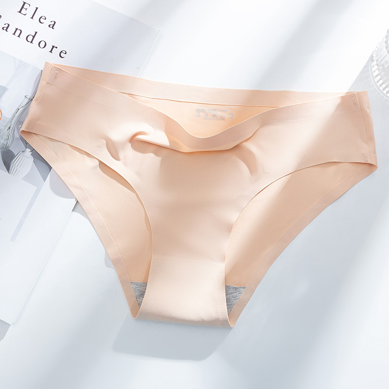 Nueva ropa interior de seda de hielo para mujer sin costuras de una pieza cómoda sin costuras transpirable sexy ropa interior de mujer de seda de hielo