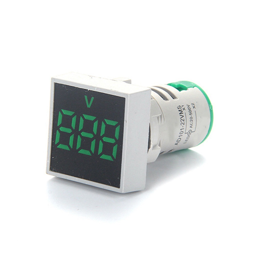 AC50-500V数显电压表指示灯信号灯电源380多功能LED配电柜