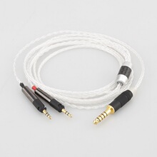 8芯耳机线适用于铁三角ATH-R70X R70X升级线单晶铜镀银4.4平衡线