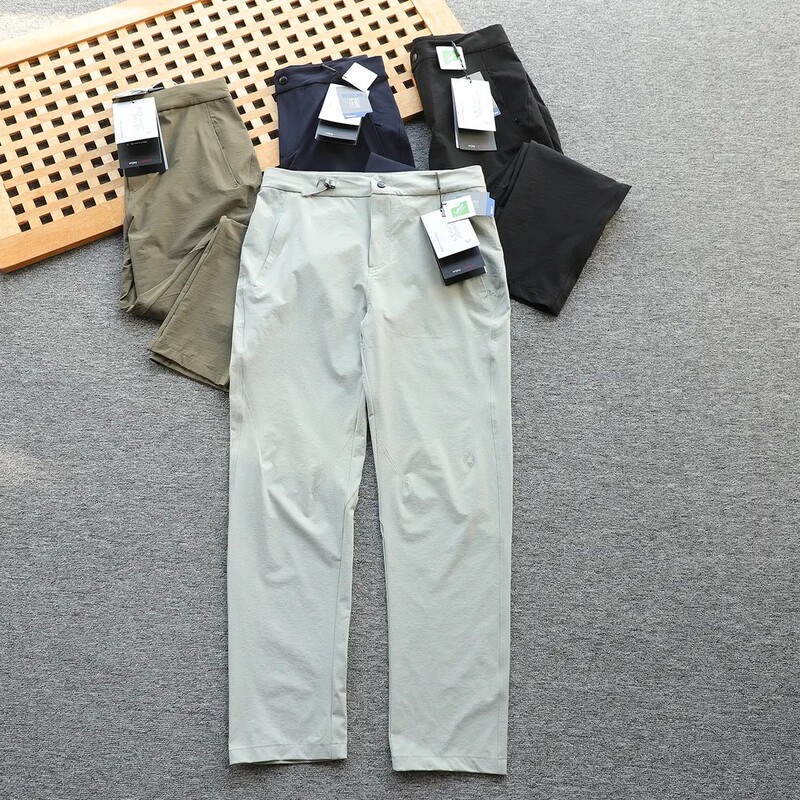 Italian men's spring three-proof technical fabric high-elastic quick-drying simple sports casual pants Italian men's spring three-proof technical fabric high-elastic quick-drying simple sports casual pants