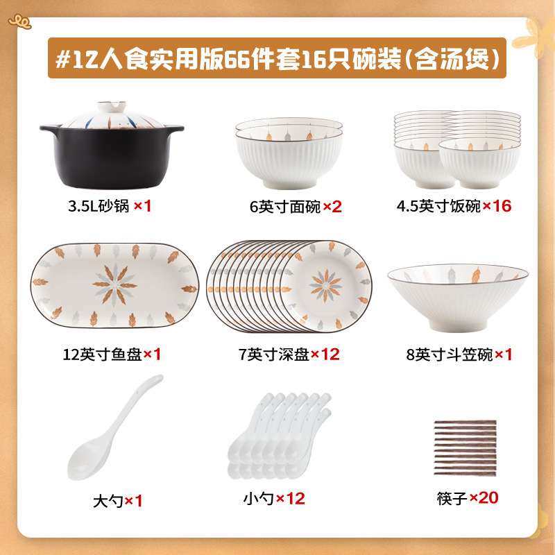 팬 Ye 12 명이 캐서롤로 66 장을 먹는다 [선물 상자]