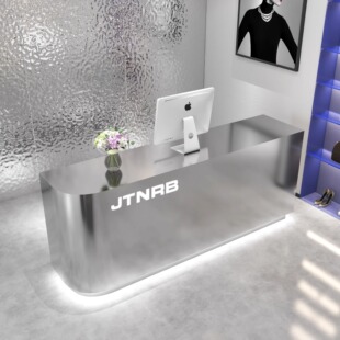 Stainless Steel Bar Cashier Clothing Store Barber Shop Counter Simple Modern Beauty Salon Internet Celebrity Reception Desk