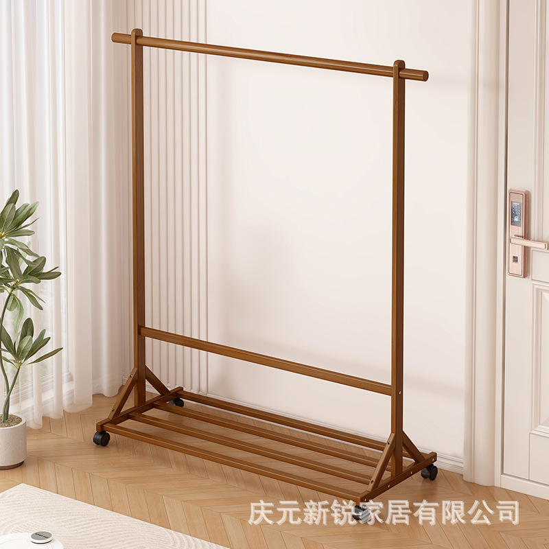 Floor-Standing Coat Rack for Bedroom, Home Use, Trendy Clothes Hanger, Bedside Nighttime Clothes Storage, Temporary Clothes Hanger for Living Room, Simple Design