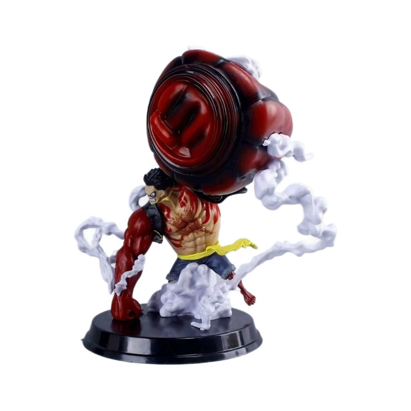Оптовый набор Аниме One Piece GK Большая ручка Луффи Апе Король Пистолет Модель Лаки Лиффи Статуэтка в коробке