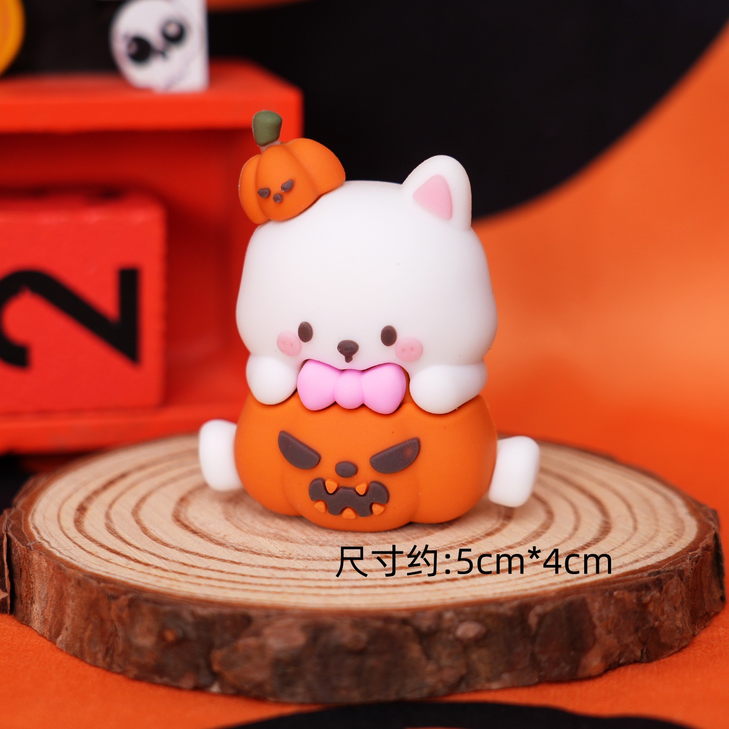2025 Halloween Bo Bo Cup Cake Decoración festivales feliz bandera carnaval noche transparente bolsas de regalo de aperitivos portátiles