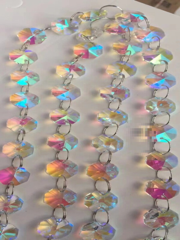 Colorful Crystal Fantasy Colorful Beads Bead Curtain Bead String Hanging Decoration Wedding Wedding Decoration Bead Chain Crystal String