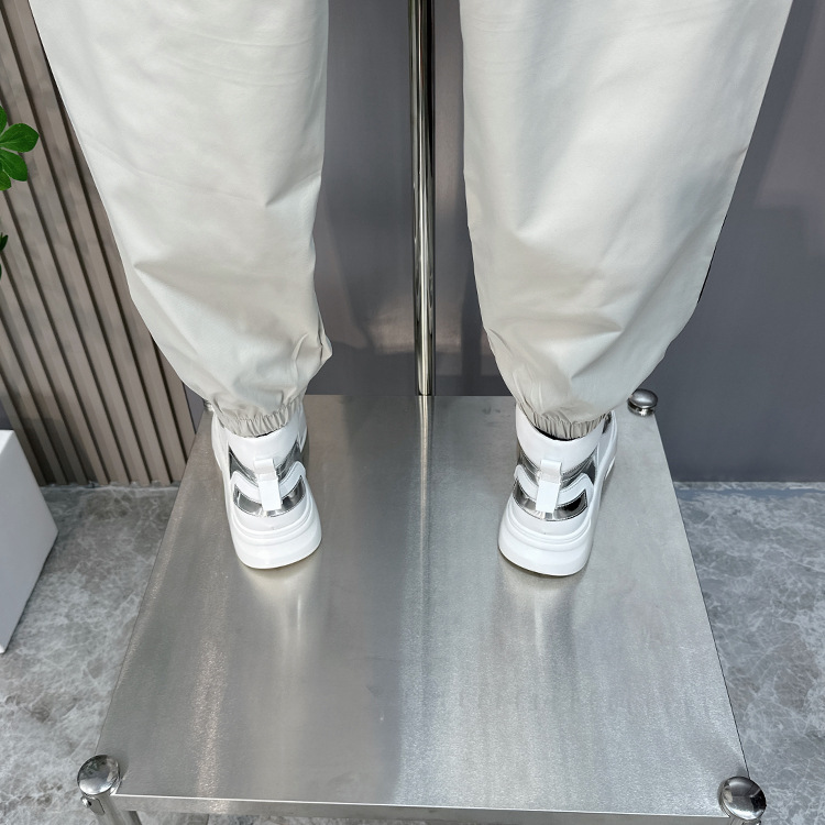 Trendy brand work for men in spring summer, thin fit, loose fitting, ankle tied, casual cropped pants, Korean version,_voghion.com