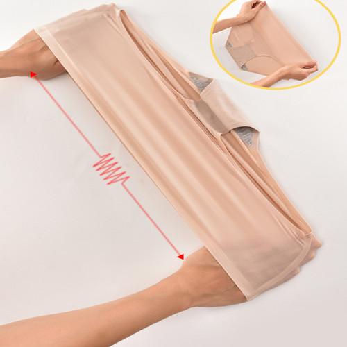 Seamless underwear for women, ice silk, one piece, mid-waist, large size, foreign trade wholesale, briefs, thin underwear 810